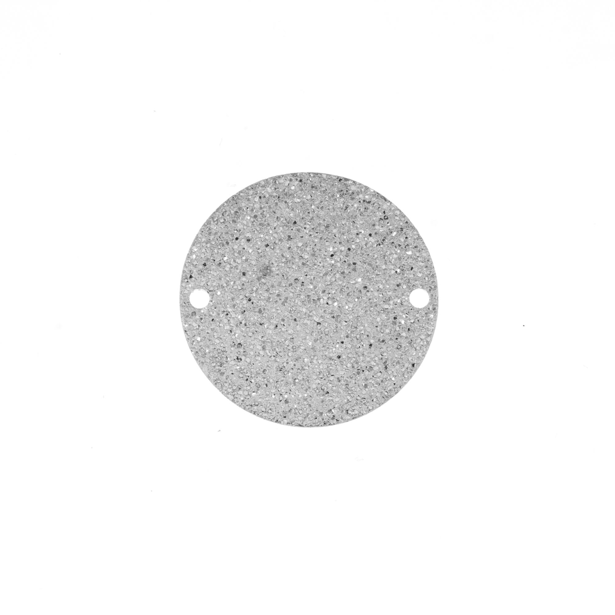 John Bead Silver Round Circle with Holes Pendants